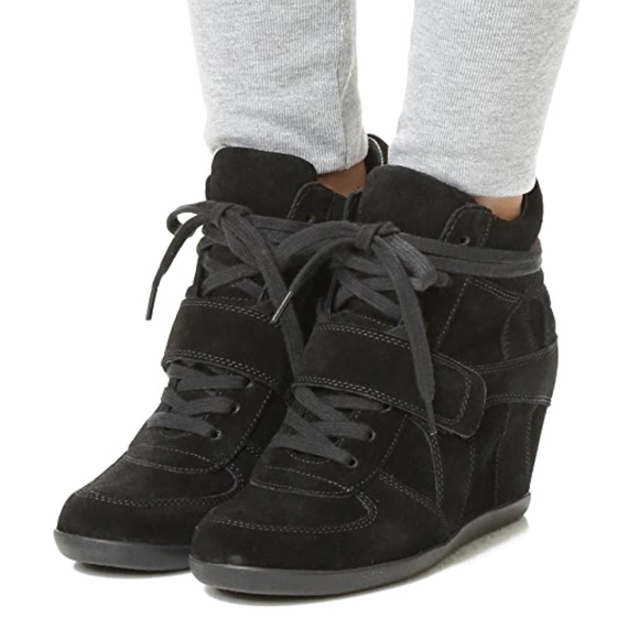 Ash Shoes - Ash Bowie Suede High-Top Wedge Sneakers